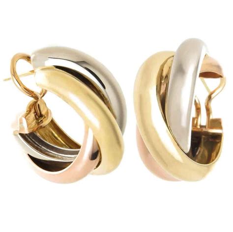 cartier trinity earings|cartier trinity earrings price.